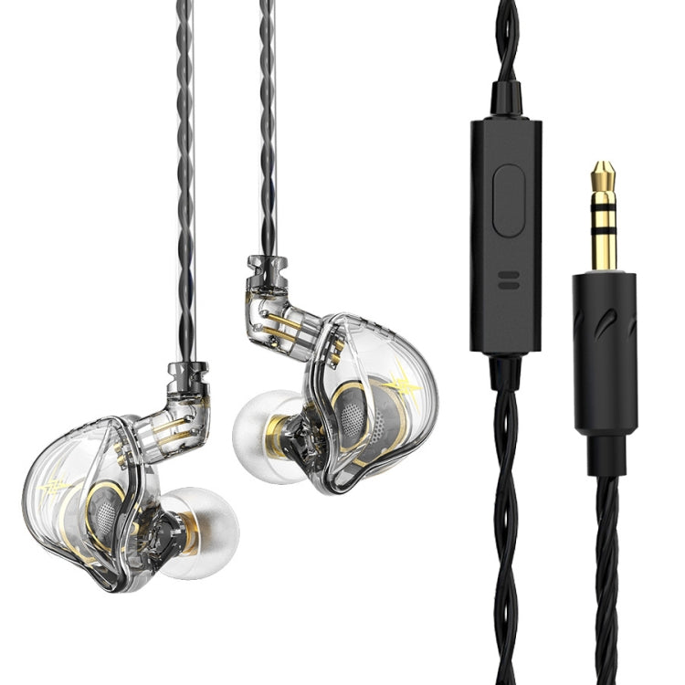 Écouteurs intra-auriculaires filaires QKZ ZXT Sports, stéréo, hi-fi, avec micro, version standard